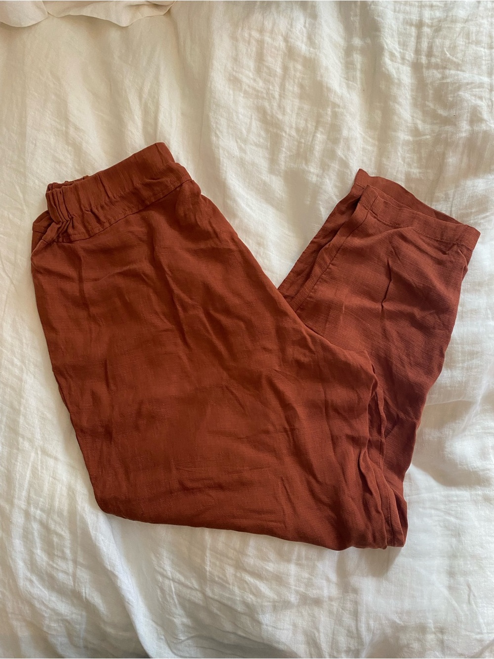 Black Crane Linen Carpenter Pants